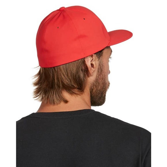 Nixon Men's Delta FF Quick Dry FlexFit Hat Cap - Fire - Picture 5 of 5